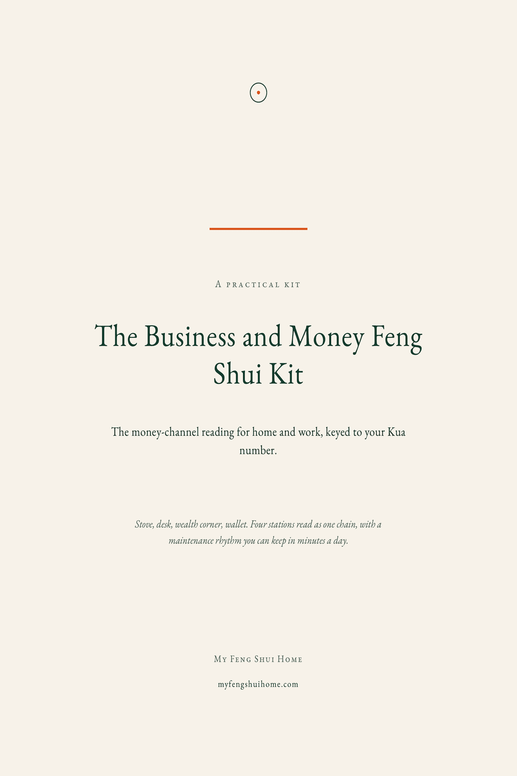 The Business and Money Feng Shui Kit, front cover.