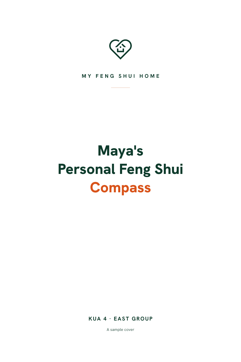 The Personal Feng Shui Compass, front cover.